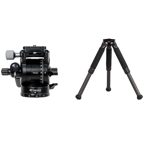 ZWO Seestar TC20 Carbon Fiber Tripod with TH10 Fluid Head Kit