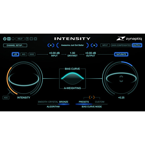 Zynaptiq INTENSITY 2 Detail, Clarity, Density, Loudness Plug-In