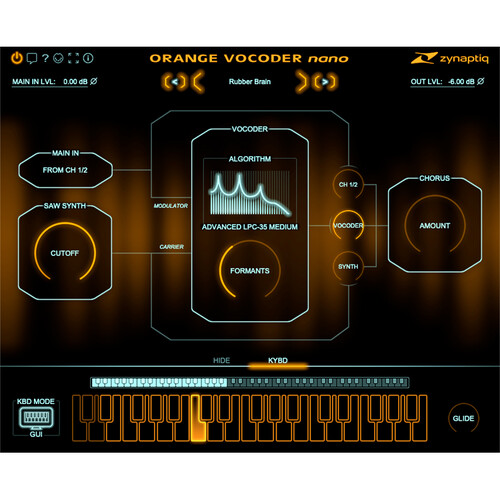 Zynaptiq Orange Vocoder Nano Vocoder Plug-In (Educational License)
