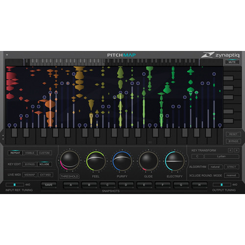 Zynaptiq PITCHMAP 1.5 Real Time Polyphonic Pitch Processor Plug-In (Side-Grade, Download)