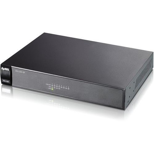 ZyXEL ES1100 Series 8-Port FE Unmanaged PoE Switcher