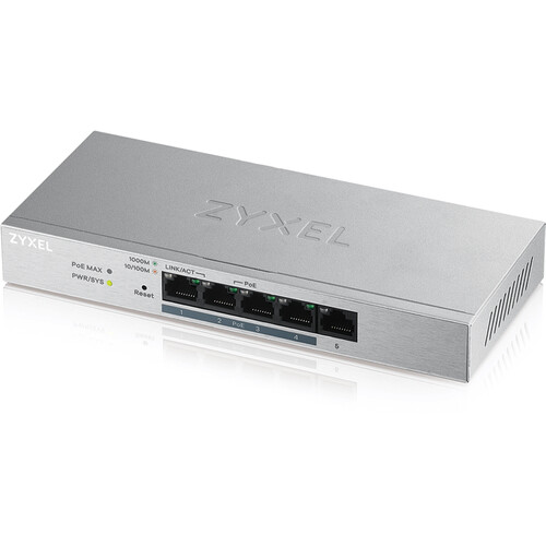ZyXEL GS1200-5HP v2 5-Port Gigabit PoE+ Compliant GS1200-5HPV2