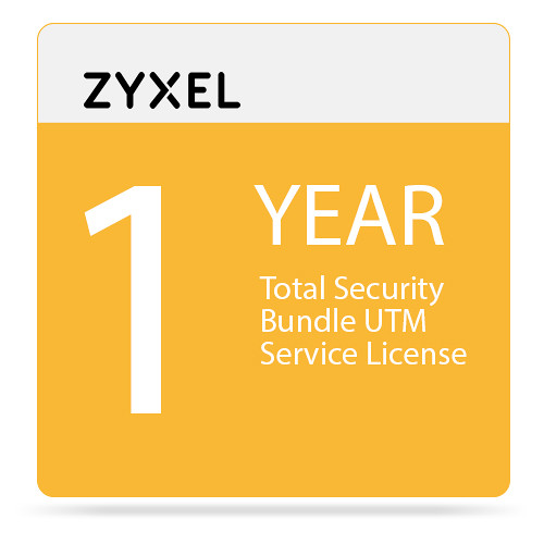 ZyXEL 1-Year Total Security Bundle UTM Service License for USG210 Unified Security Gateway
