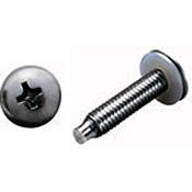 Middle Atlantic HPMP 10-32 3/4" Philips Truss-Head Screws & Washers 50 pack (Black)