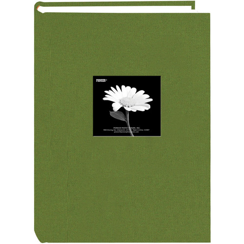 Pioneer Photo Albums DA-300CBF Fabric Frame Bi-Directional Album (Herbal Green)