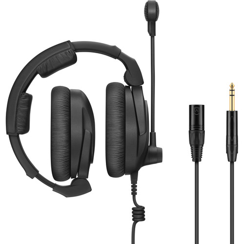 Sennheiser HMD 300 X3K1 Dual-Ear Around-Ear Broadcast Headset with Dynamic Mic and Cable