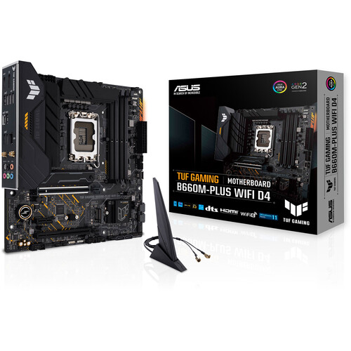 ASUS TUF Gaming B660M-PLUS WIFI D4 Micro-ATX LGA 1700 Motherboard