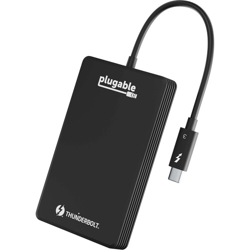 Plugable 2TB USB Type-C Thunderbolt 3 NVMe Portable External SSD