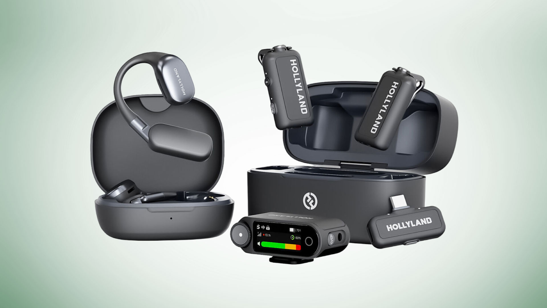 Hollyland LARK MAX 2 Ultimate Combo 2-Person Wireless Microphone System for Cameras and Mobile Devices Hollyland LARK MAX 2 Ultimate Combo 2-Person Wireless Microphone System for Cameras and Mobile Devices