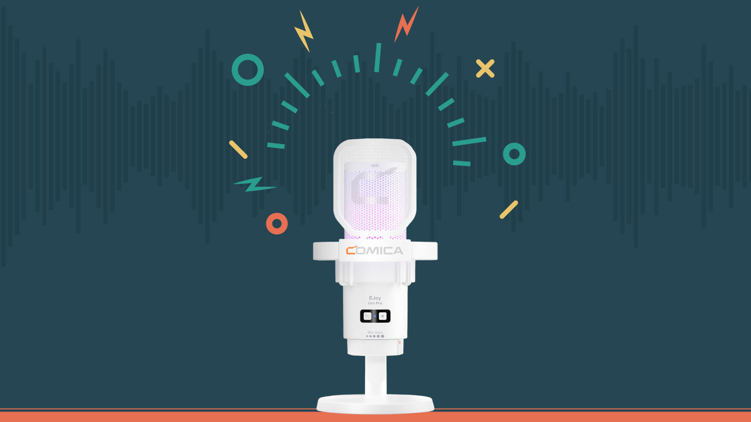 Comica Audio EJoy Uni Pro D RGB Cardioid Condenser Wireless/USB-C Microphone
