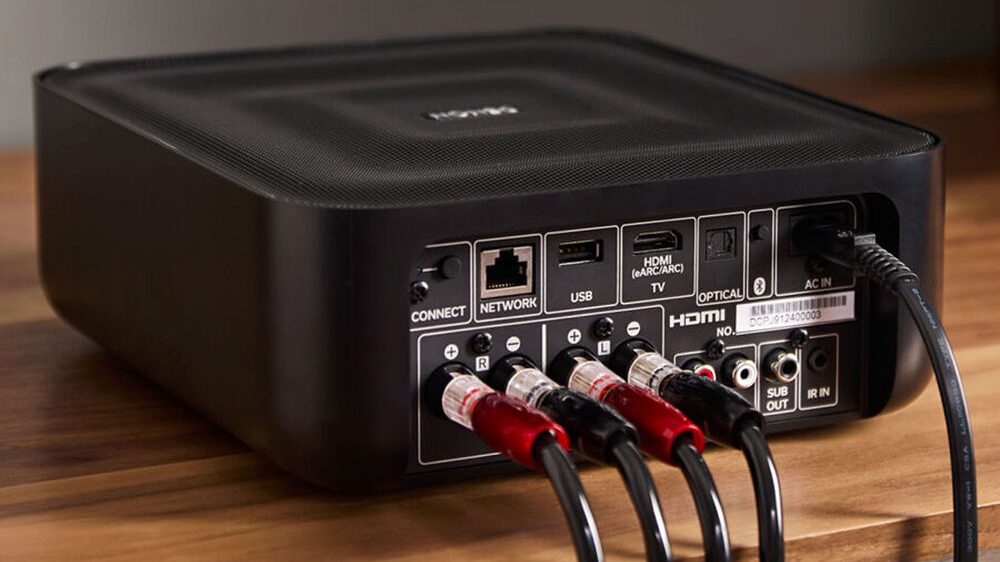 Rear of the Denon Home Amp