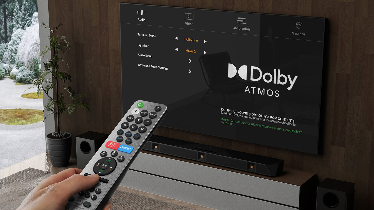 Nakamichi DRAGON 11.4.6-Channel Dolby Atmos Home Surround Sound System with Dual-Opposing 8" Subwoofers
