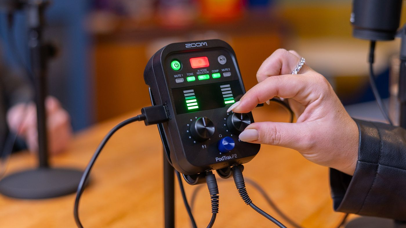 Zoom PodTrak P2 Dual USB Mic Recorder for Podcasters