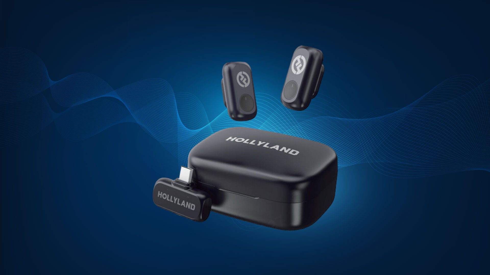 Hollyland LARK A1 Duo 2-Person Wireless Microphone System with USB-C Connector for Mobile Devices Hollyland LARK A1 Duo 2-Person Wireless Microphone System with USB-C Connector for Mobile Devices
