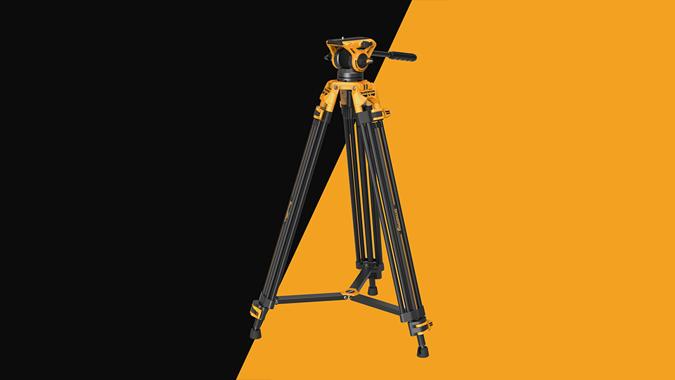 SmallRig AD-01 Heavy-Duty Tripod with Fluid Head (Bumblebee Edition) SmallRig AD-01 Heavy-Duty Tripod with Fluid Head (Bumblebee Edition)
