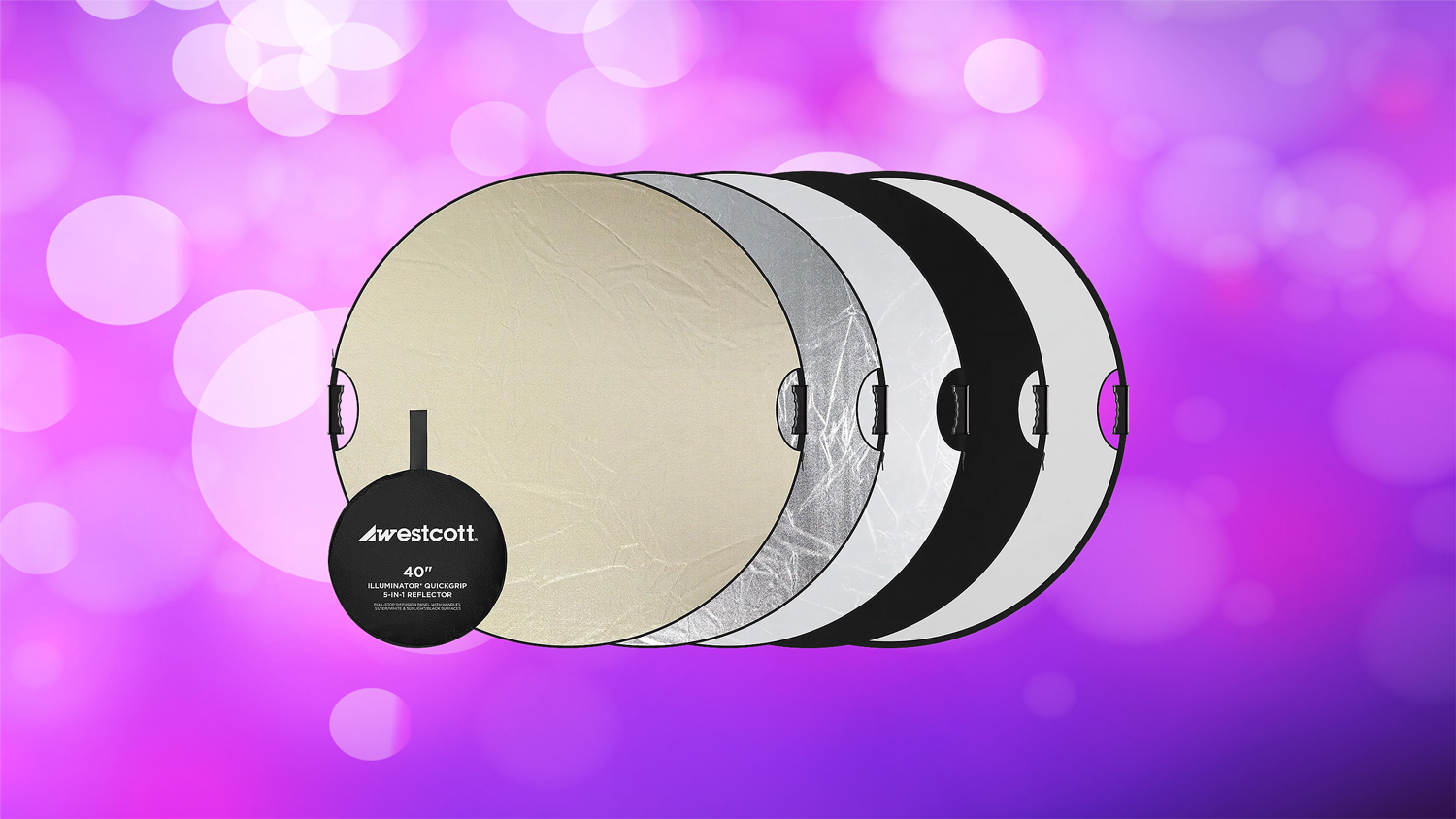 Westcott Illuminator QuickGrip 5-in-1 Reflector