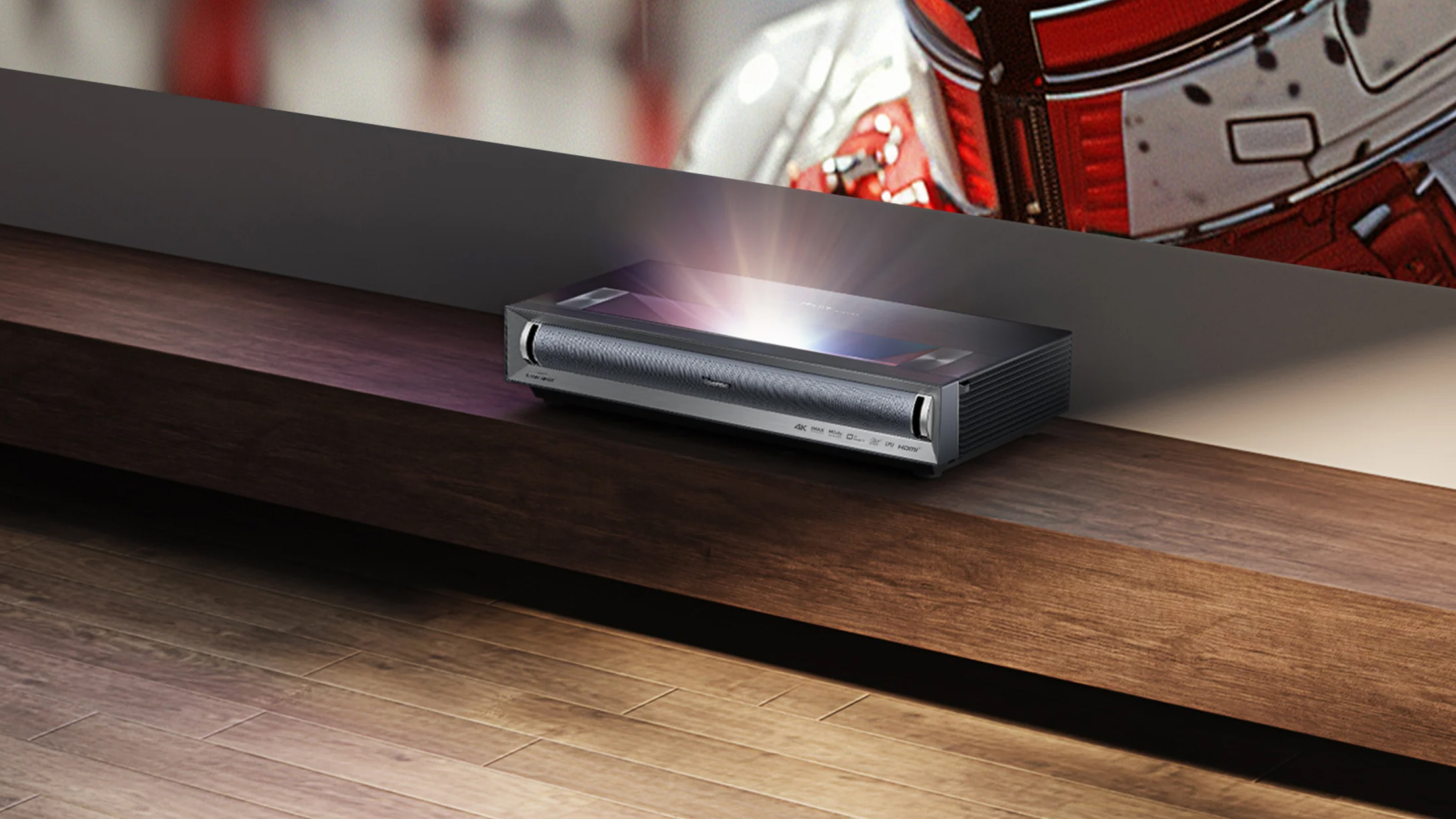 Hisense PX3-PRO 3000-Lumen 4K Ultra Short-Throw TriChroma Laser DLP Smart Projector Hisense PX3-PRO 3000-Lumen 4K Ultra Short-Throw TriChroma Laser DLP Smart Projector