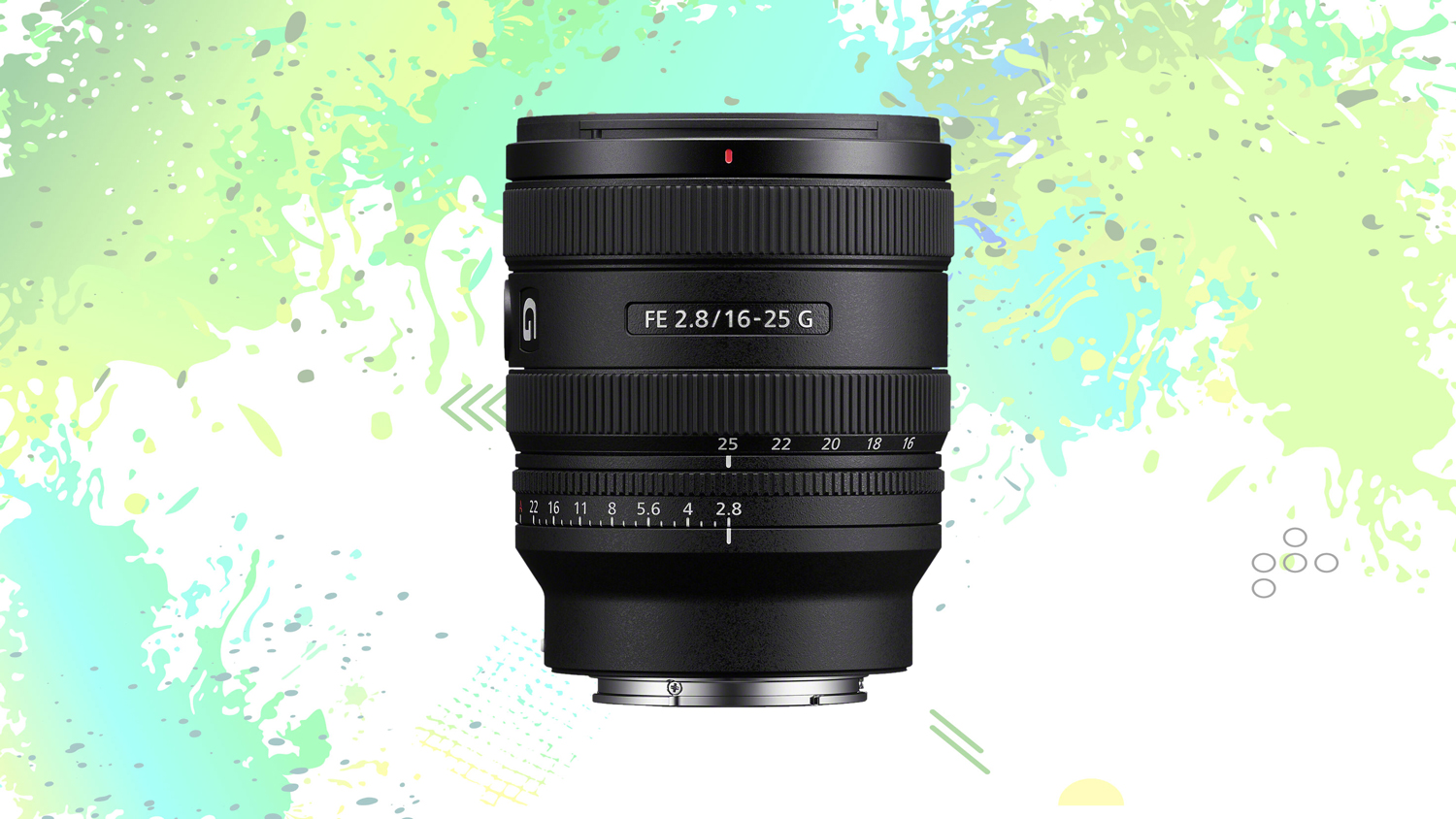 The FE 16-25mm f/2.8 G Lens is lightweight yet robust The FE 16-25mm f/2.8 G Lens is lightweight yet robust