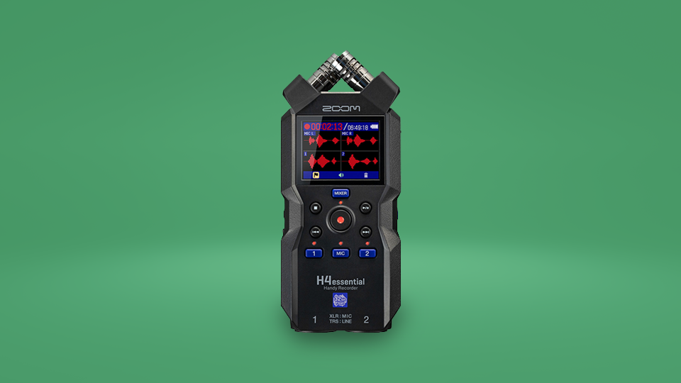 Zoom H4essential 4-Track 32-Bit Float Portable Audio Recorder Zoom H4essential 4-Track 32-Bit Float Portable Audio Recorder