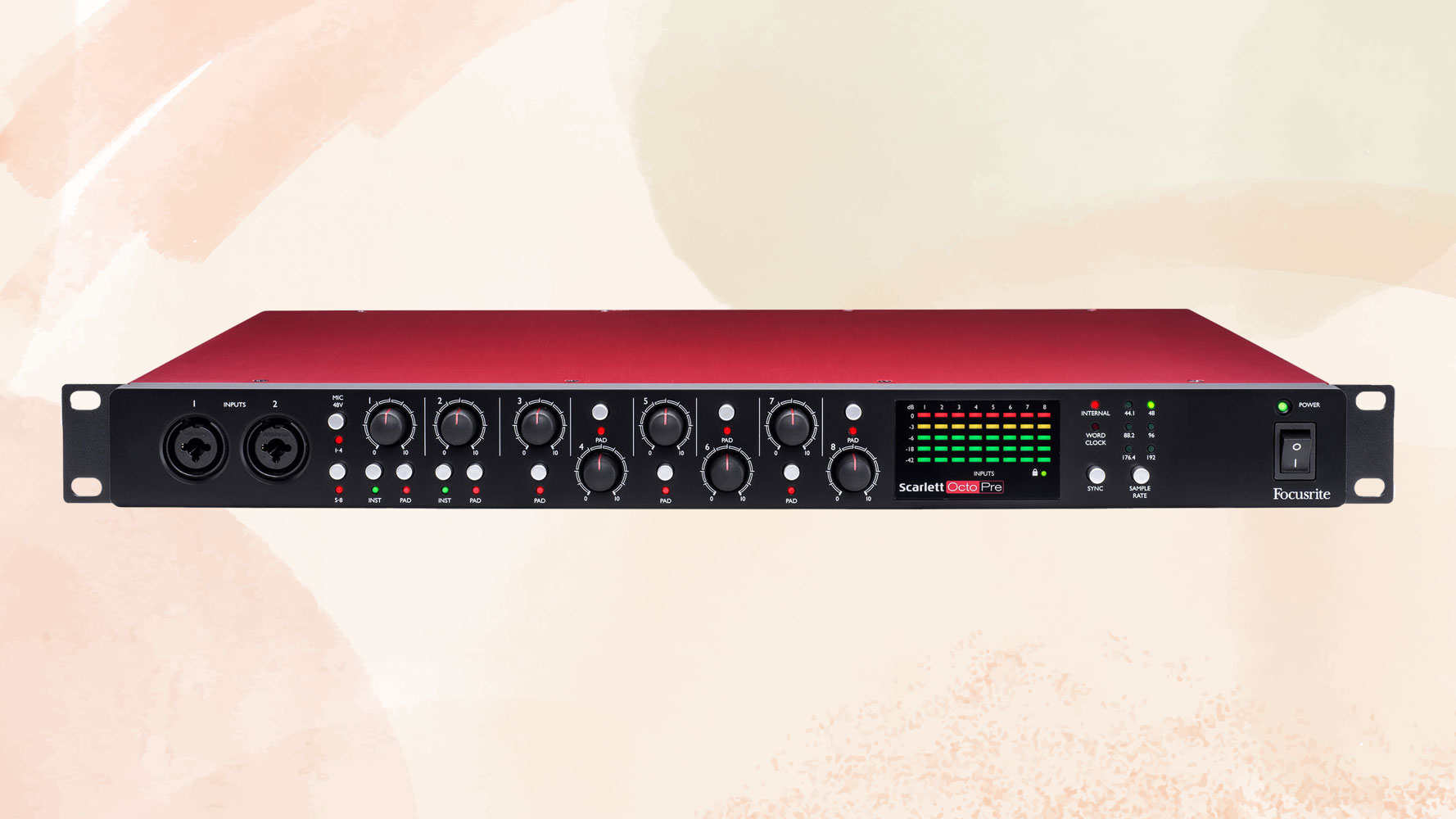 Focusrite Scarlett OctoPre Rackmount 8-Channel Microphone Preamp