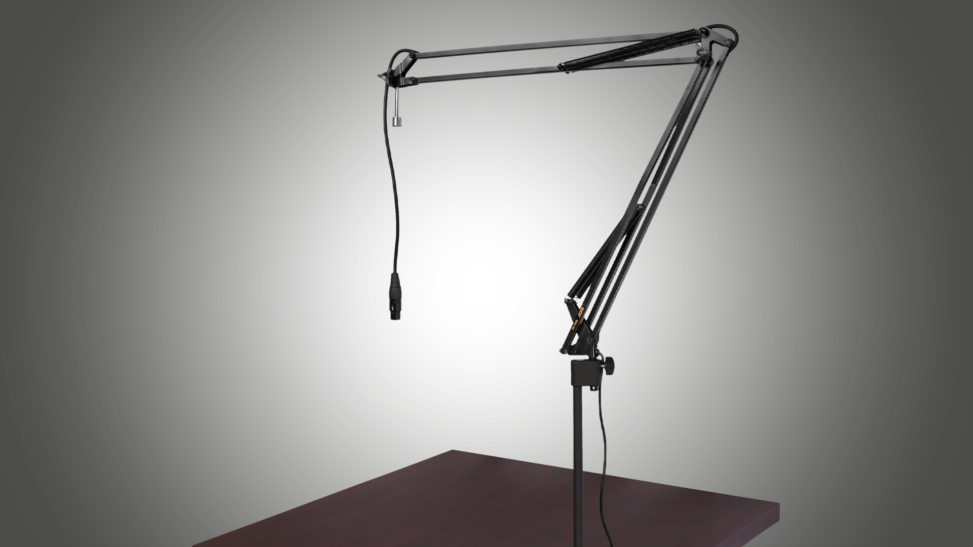 Auray BAE-2X Two-Section Broadcast Arm with External Springs &amp; Integrated XLR Cable