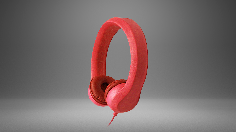 HamiltonBuhl Flex-Phones Foam Headphones for Children (Red) HamiltonBuhl Flex-Phones Foam Headphones for Children (Red)