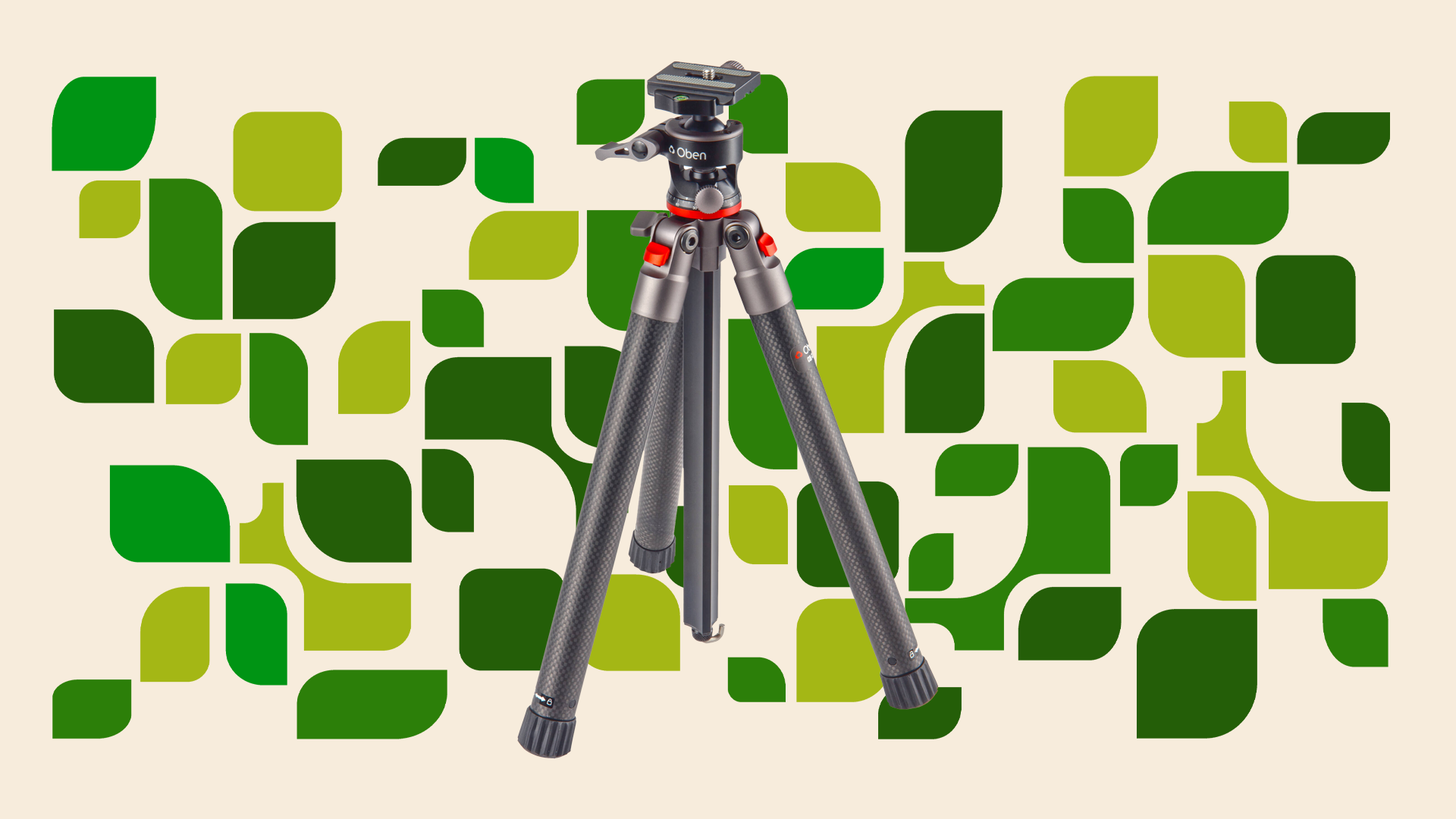 Oben CQL-13 Compact Carbon Fiber Travel Tripod with Ball Head