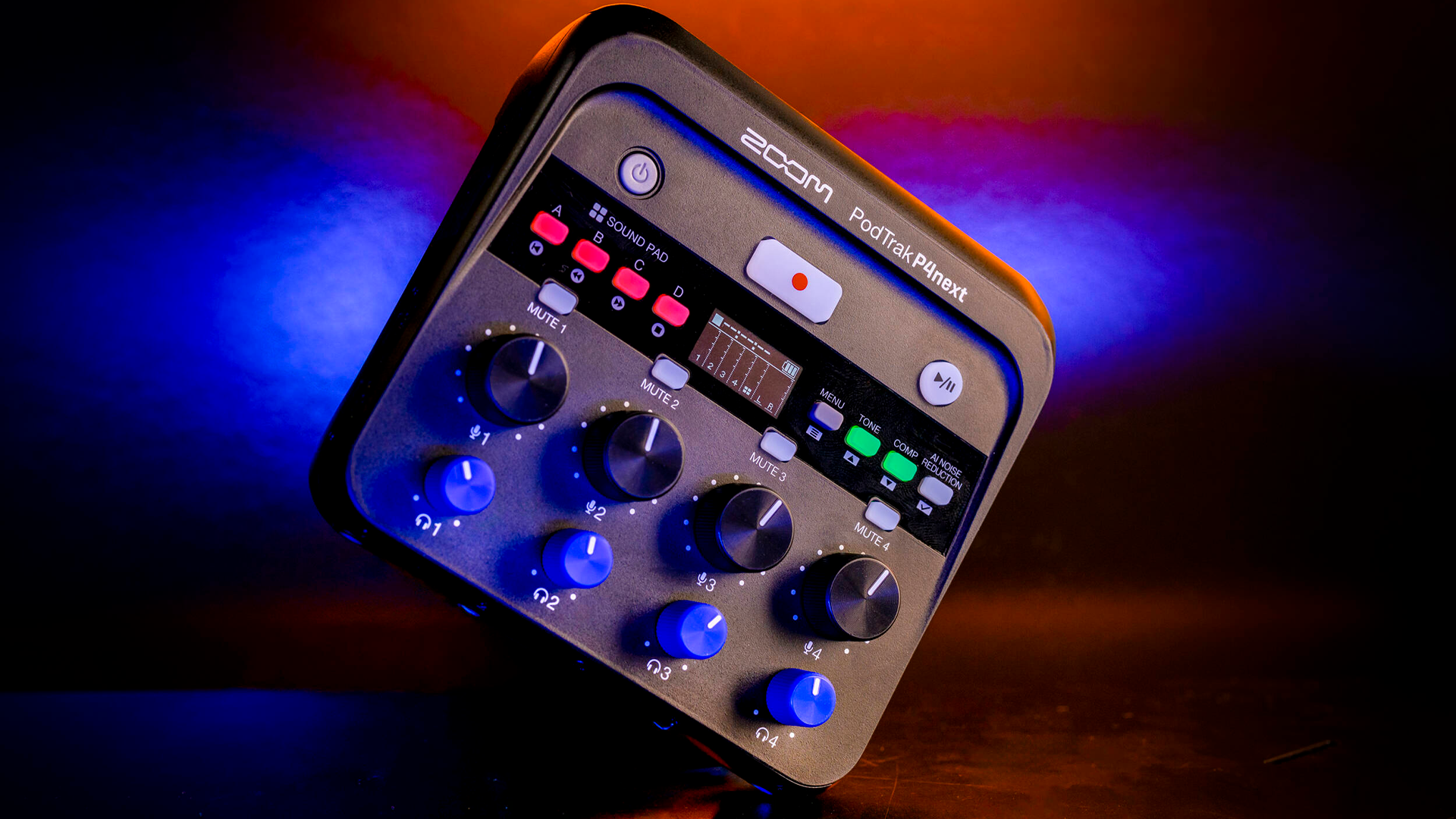 Zoom PodTrak P4next Portable Multitrack Podcast Recorder Zoom PodTrak P4next Portable Multitrack Podcast Recorder