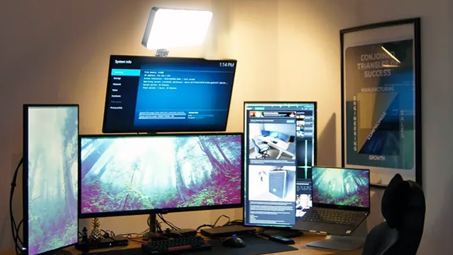 GVM RGB20W RGB On-Camera LED Light