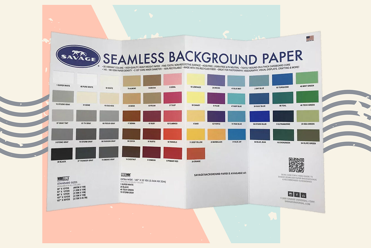 Savage Seamless Paper Color Chart