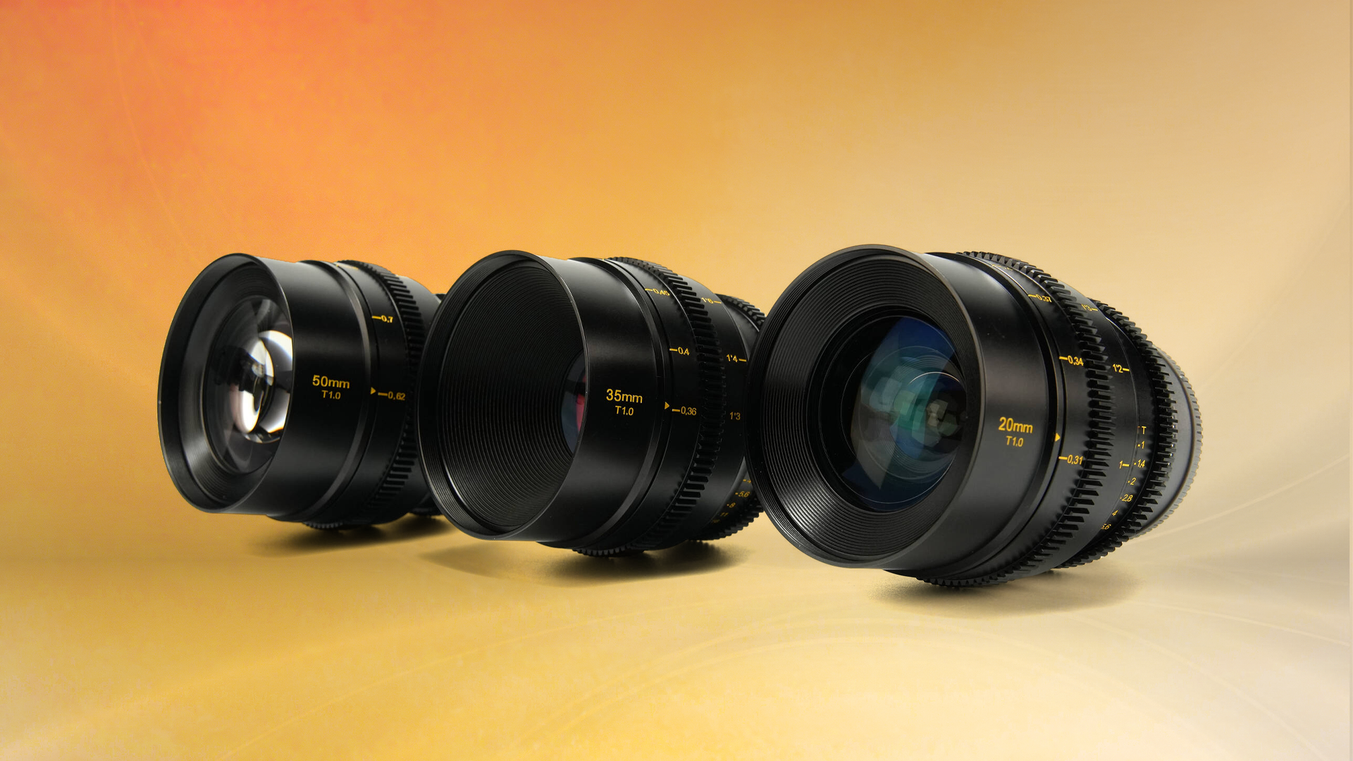 Mitakon Zhongyi Speedmaster S35 20, 35 &amp; 50mm T1 Cine 3-Lens Bundle