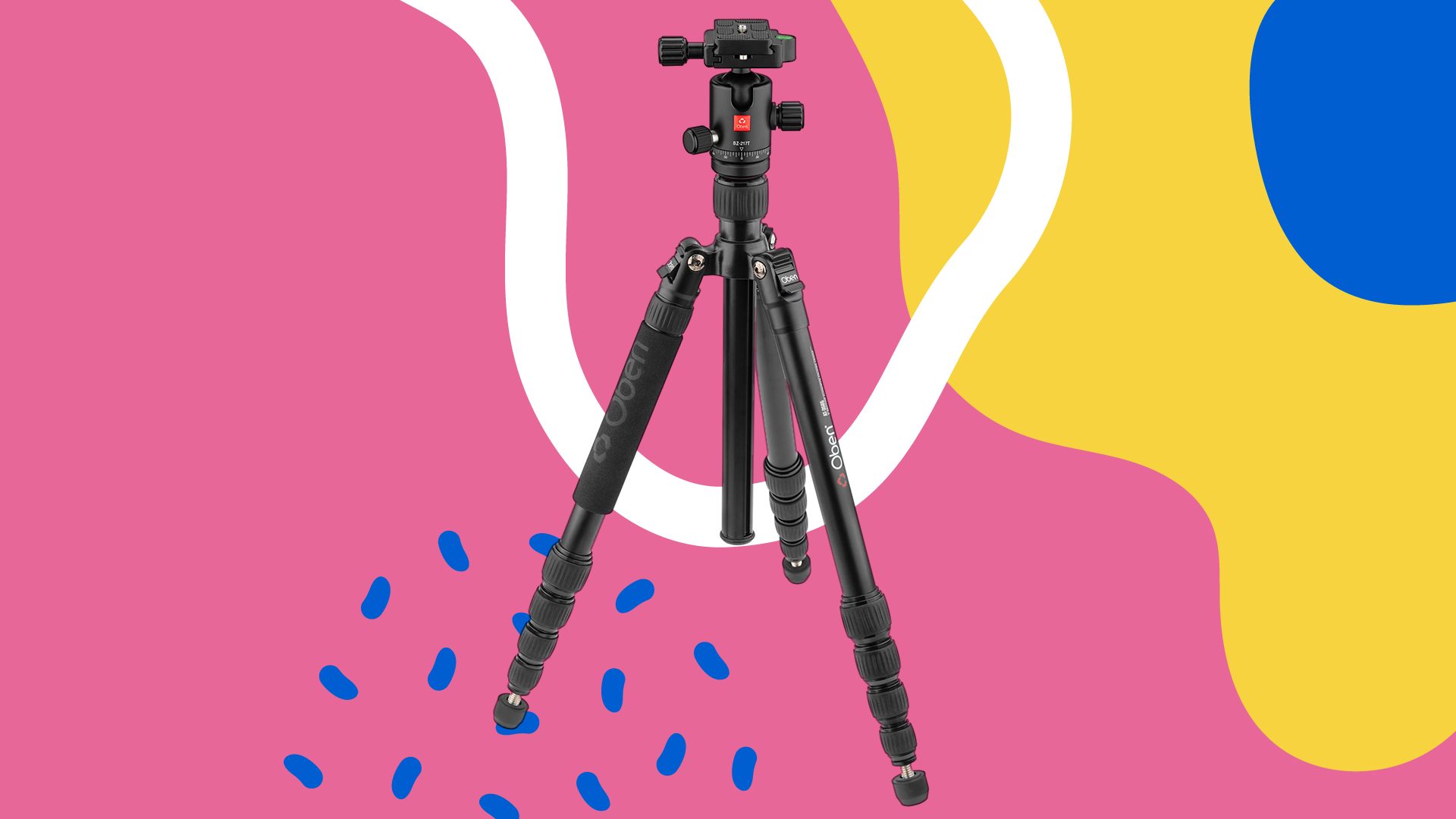 Oben AT-3565 Aluminum Travel Tripod and BZ-217T Triple-Action Ball Head Oben AT-3565 Aluminum Travel Tripod and BZ-217T Triple-Action Ball Head