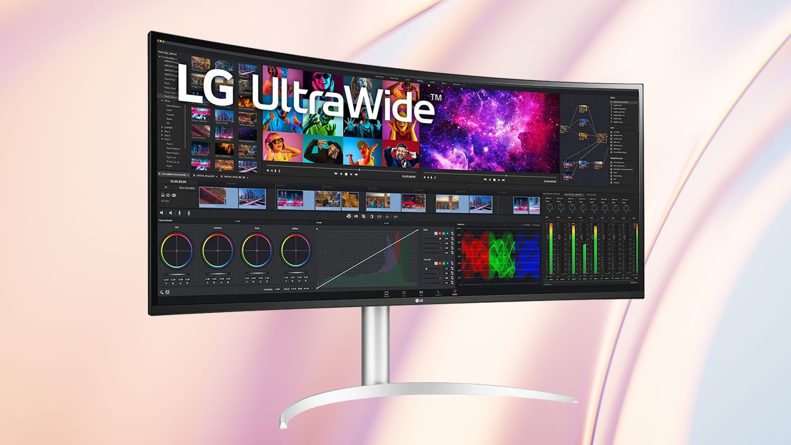 LG UltraWide 40WP95C-W 39.7" 21:9 Curved FreeSync 5K2K HDR IPS Monitor