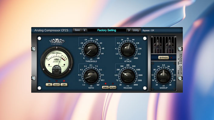 Nomad Blue Tubes Vintage-Style Tube Compressor CP2S Plug-In Nomad Blue Tubes Vintage-Style Tube Compressor CP2S Plug-In