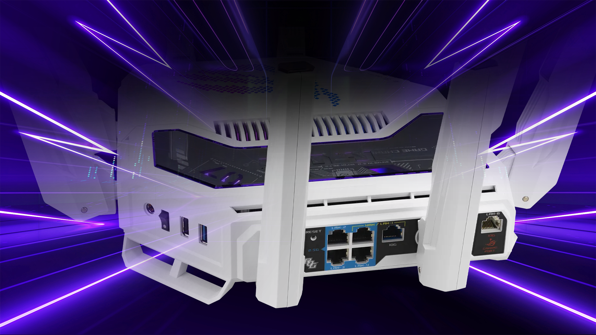 ASUS ROG Rapture GT-BE19000AI Tri-Band Wi-Fi 7 Gaming Router ASUS ROG Rapture GT-BE19000AI Tri-Band Wi-Fi 7 Gaming Router