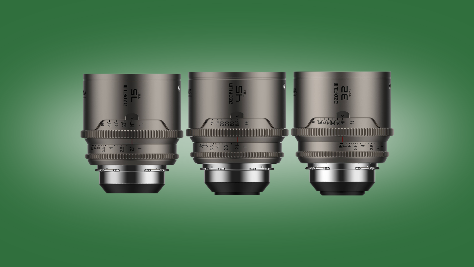 DZOFilm Arcana Anamorphic Prime 3-Lens Kit DZOFilm Arcana Anamorphic Prime 3-Lens Kit