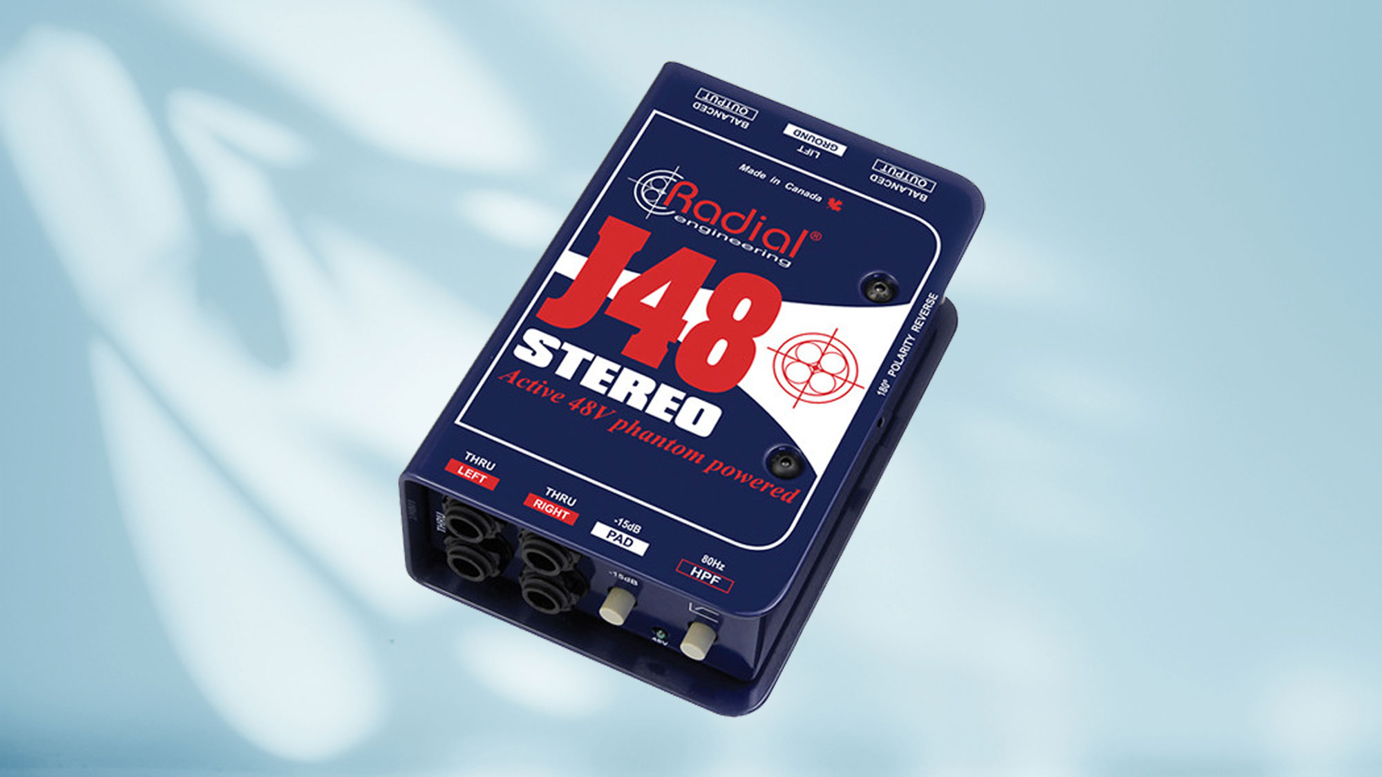 Radial Engineering J48 Stereo Phantom Powered Active Direct Box