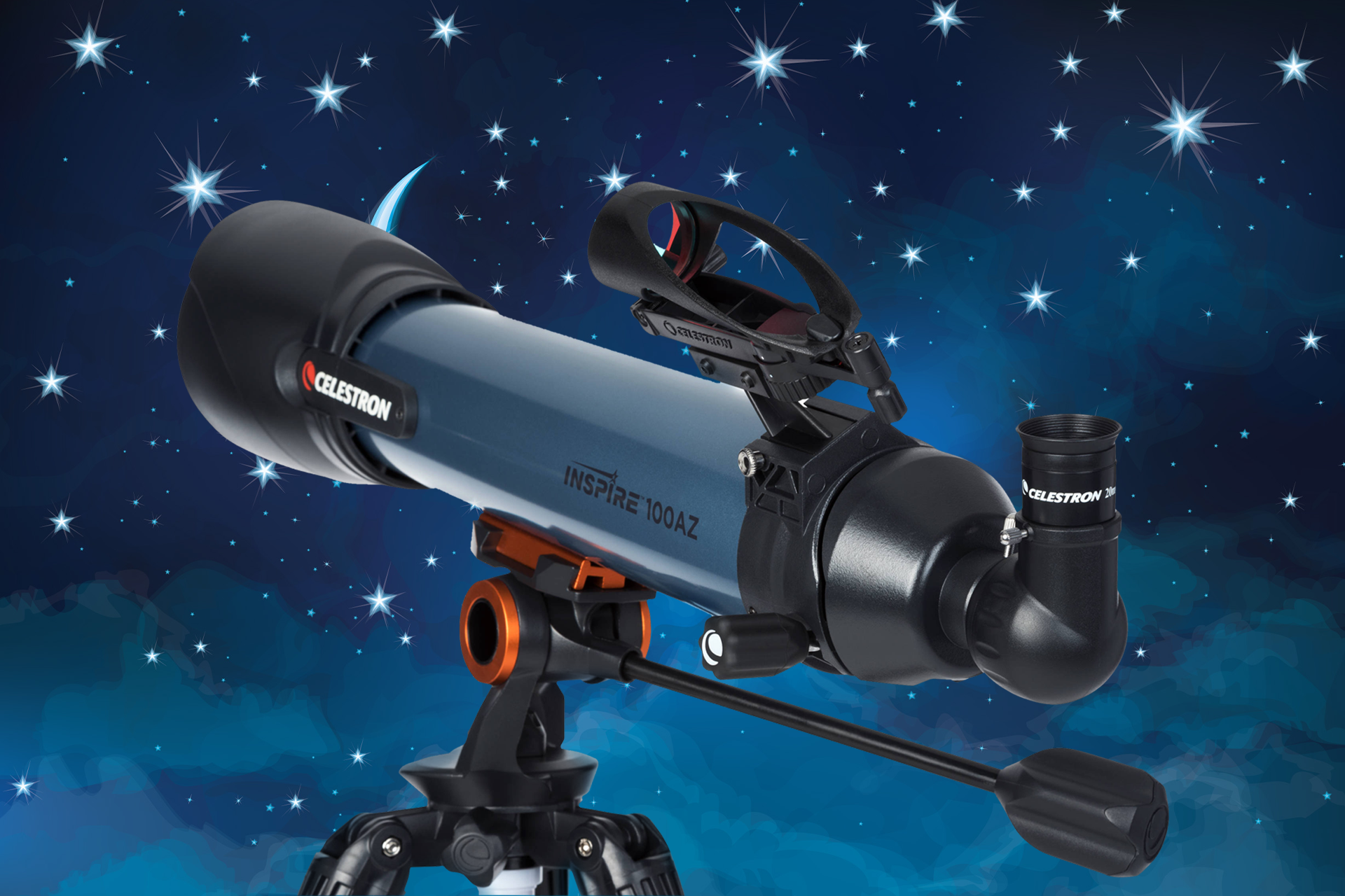 Celestron Inspire 100AZ 100mm f/6.6 Alt-Az Refractor Telescope Celestron Inspire 100AZ 100mm f/6.6 Alt-Az Refractor Telescope