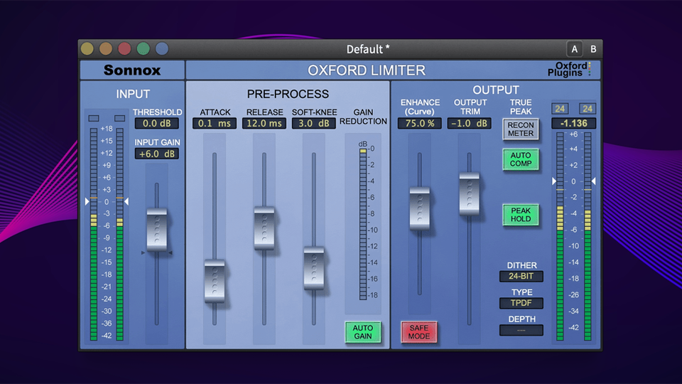 Sonnox Oxford Limiter Audio Plug-In Sonnox Oxford Limiter Audio Plug-In