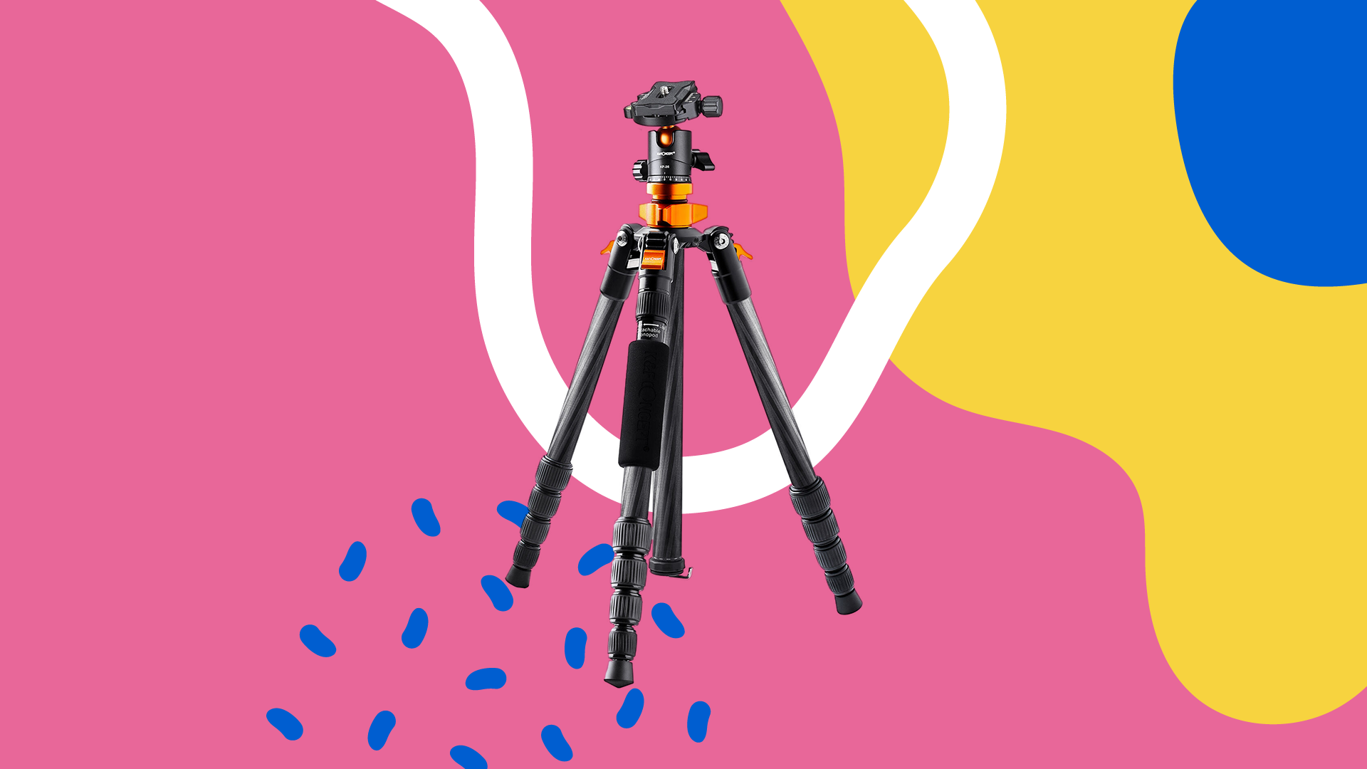 K&F Concept D225C2 Carbon Fiber Tripod with Arca-Type Ball Head and Monopod K&F Concept D225C2 Carbon Fiber Tripod with Arca-Type Ball Head and Monopod