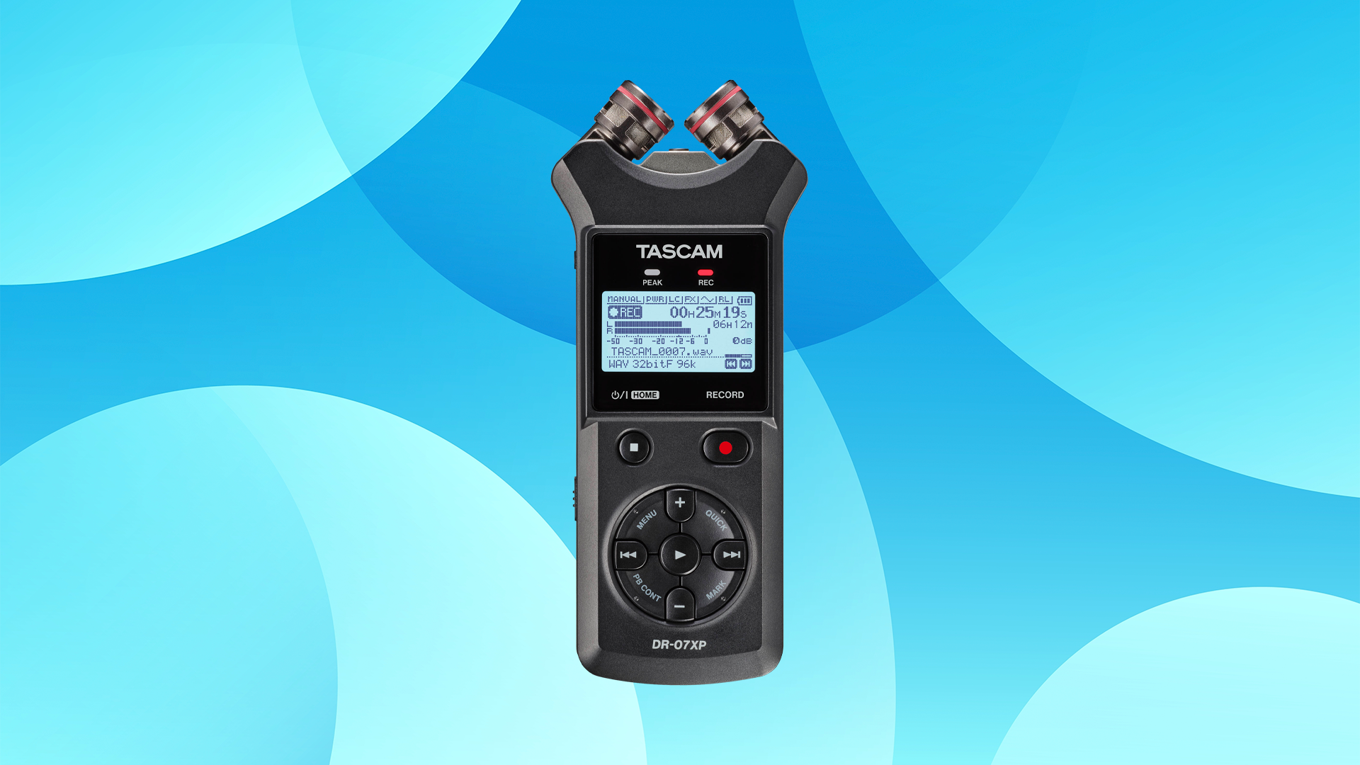 TASCAM DR-07XP 2-Channel 32-Bit Float Portable Audio Recorder
