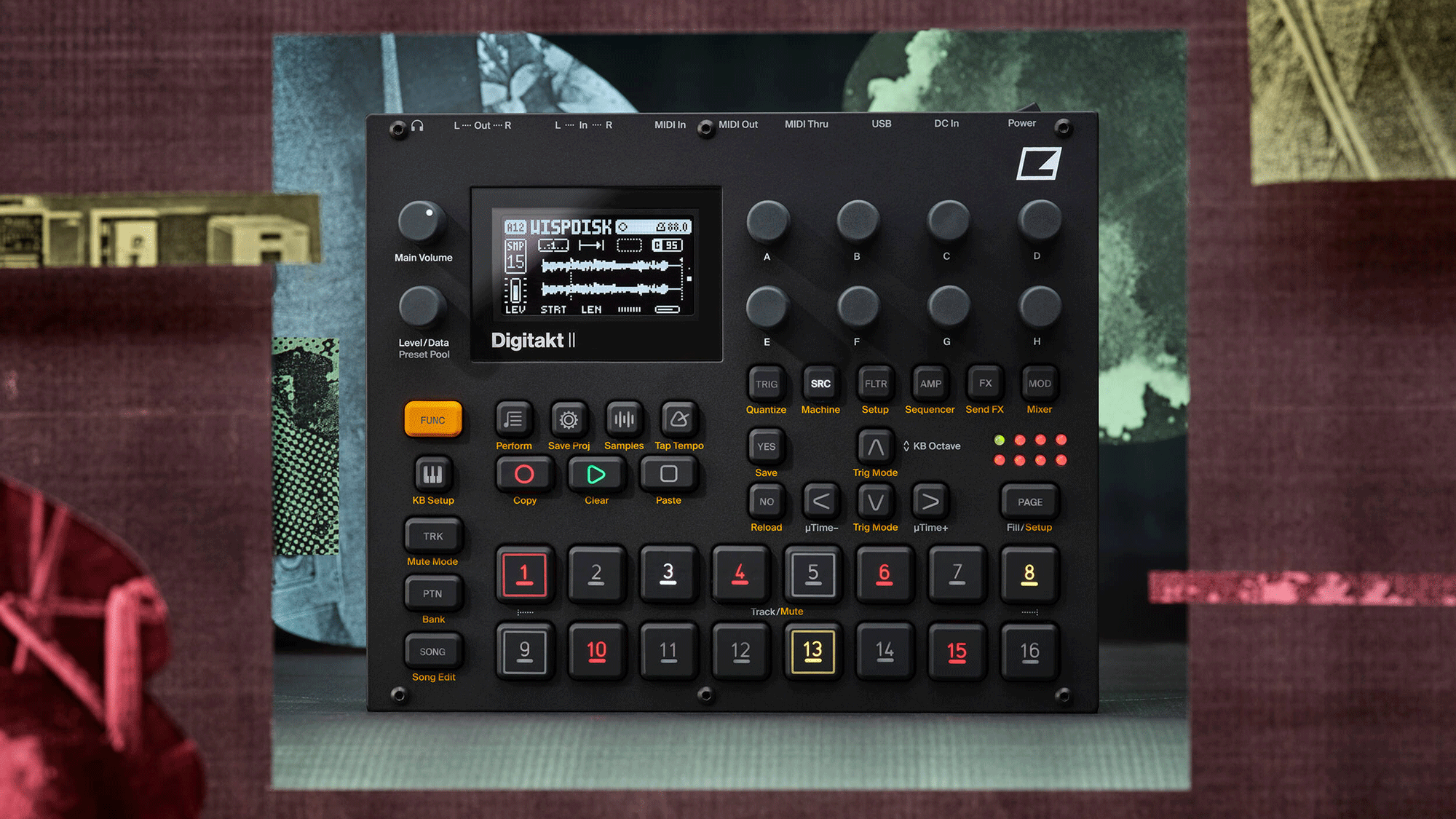 Elektron Digitakt II 16-Voice Digital Drum Machine and Sampler