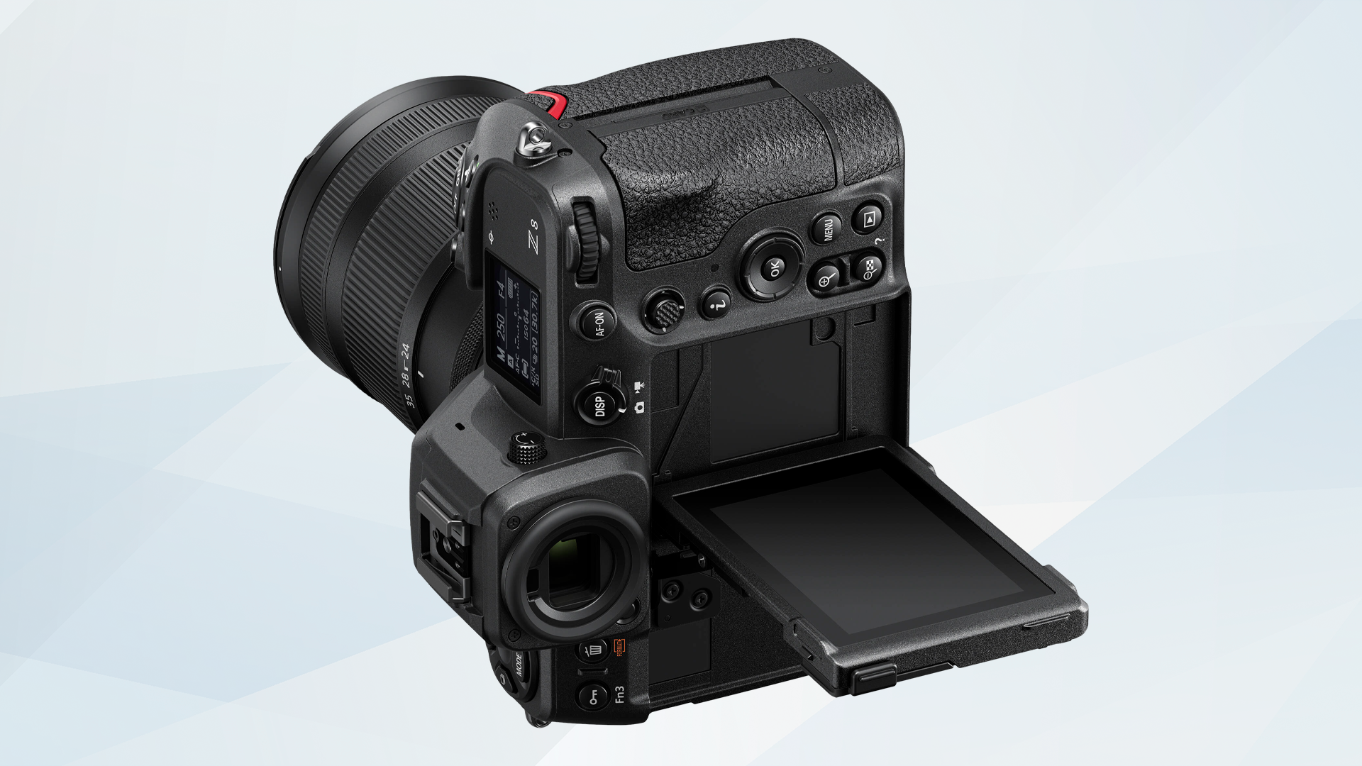 Nikon Z8's four-axis tilting touchscreen