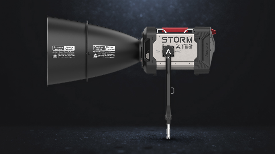 Aputure STORM XT52 LED Monolight Side View Aputure STORM XT52 LED Monolight Side View