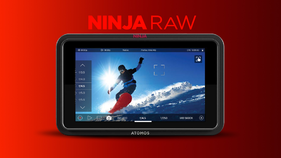 Atomos Ninja RAW 5.2 inch monitor recorder Atomos Ninja RAW 5.2 inch monitor recorder