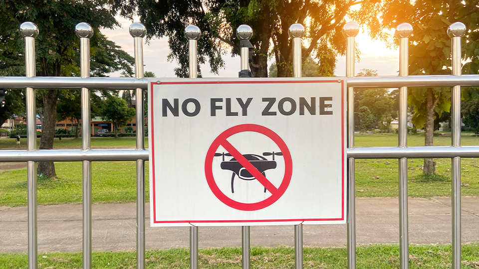 Avoid Restricted Areas For Drone Flight