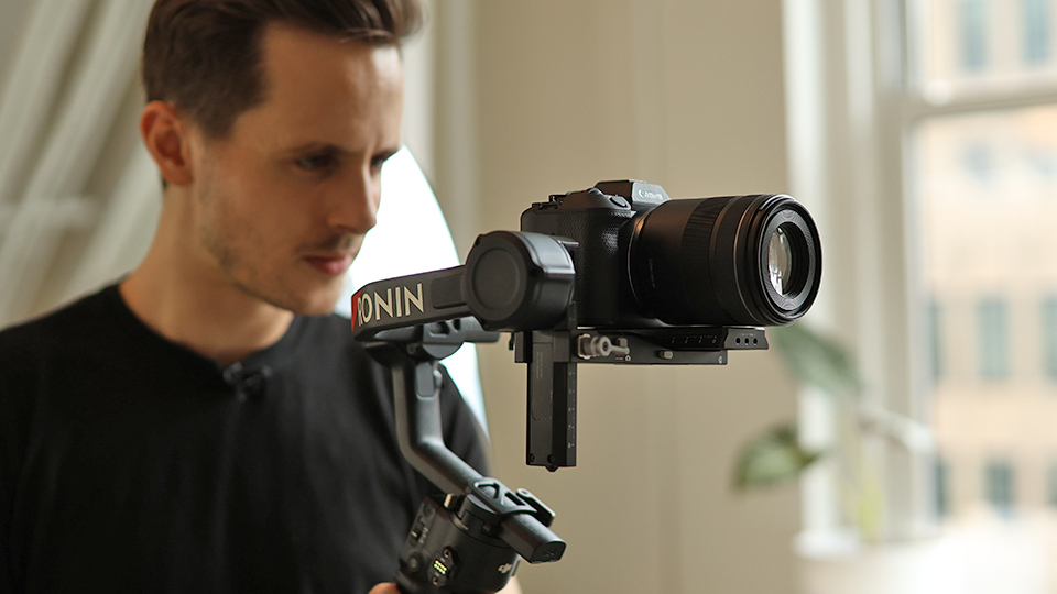 Canon R8 Mark II on gimbal