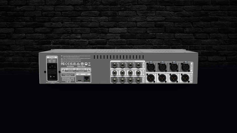 Cranborne Audio Brick Lane MC4 4 Channel Modal PWM Dynamics Processor Rear Components
