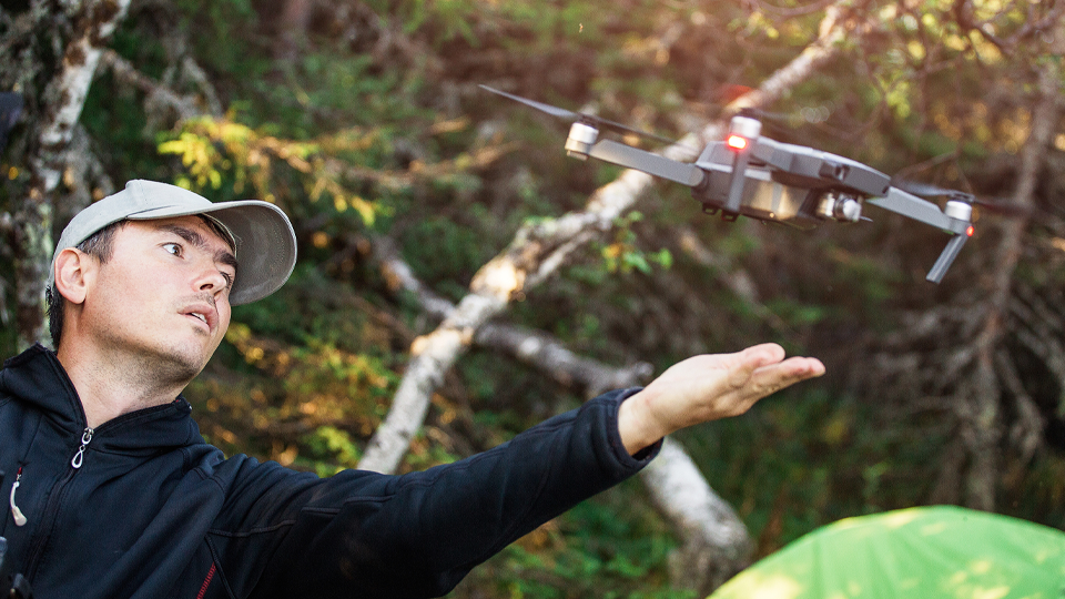 Drone crashes