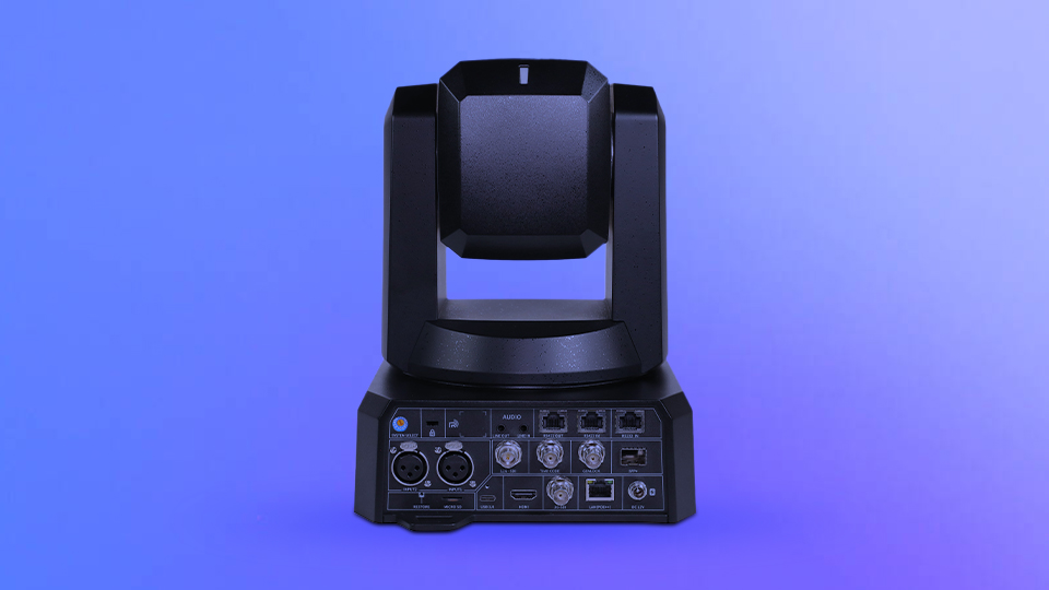 PTZOptics Rise 4K Broadcast PTZ Camera with 20x Optical Zoom Rear